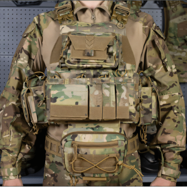 Camouflage tactical vest, outdoor CS military fan tactical jacket