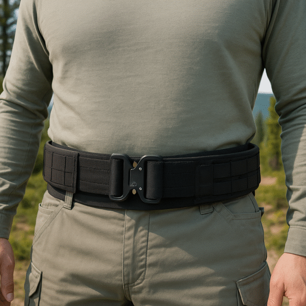 Cobra Tactical Belt Multi-functional Alloy Double-Layer Belt for Men - Outdoor Camouflage Simple Waist Belt - In Stock